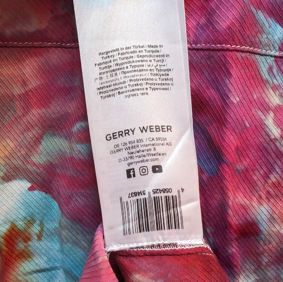 Gerry Weber Ice Dye Colourful Blouse - Picture 5 of 8